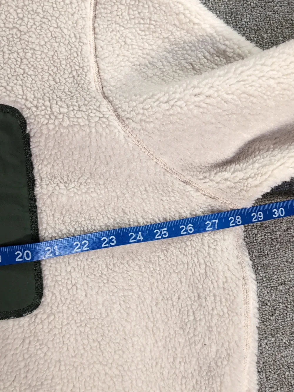 L.L.Bean High Pile Sherpa Fleece Jacket Size XXL-Tall in Beige/Green/Brown - Picture 13 of 14